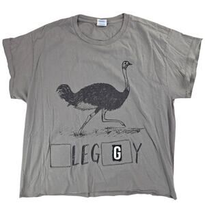 Port & Company| Reworked/Upcycled Leggy Ostritch T-shirt | Size Large